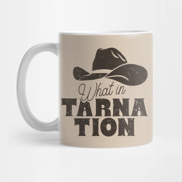 What in Tarnation | Cowboy Hat | MEME | Tan Sand Beige Background by anycolordesigns